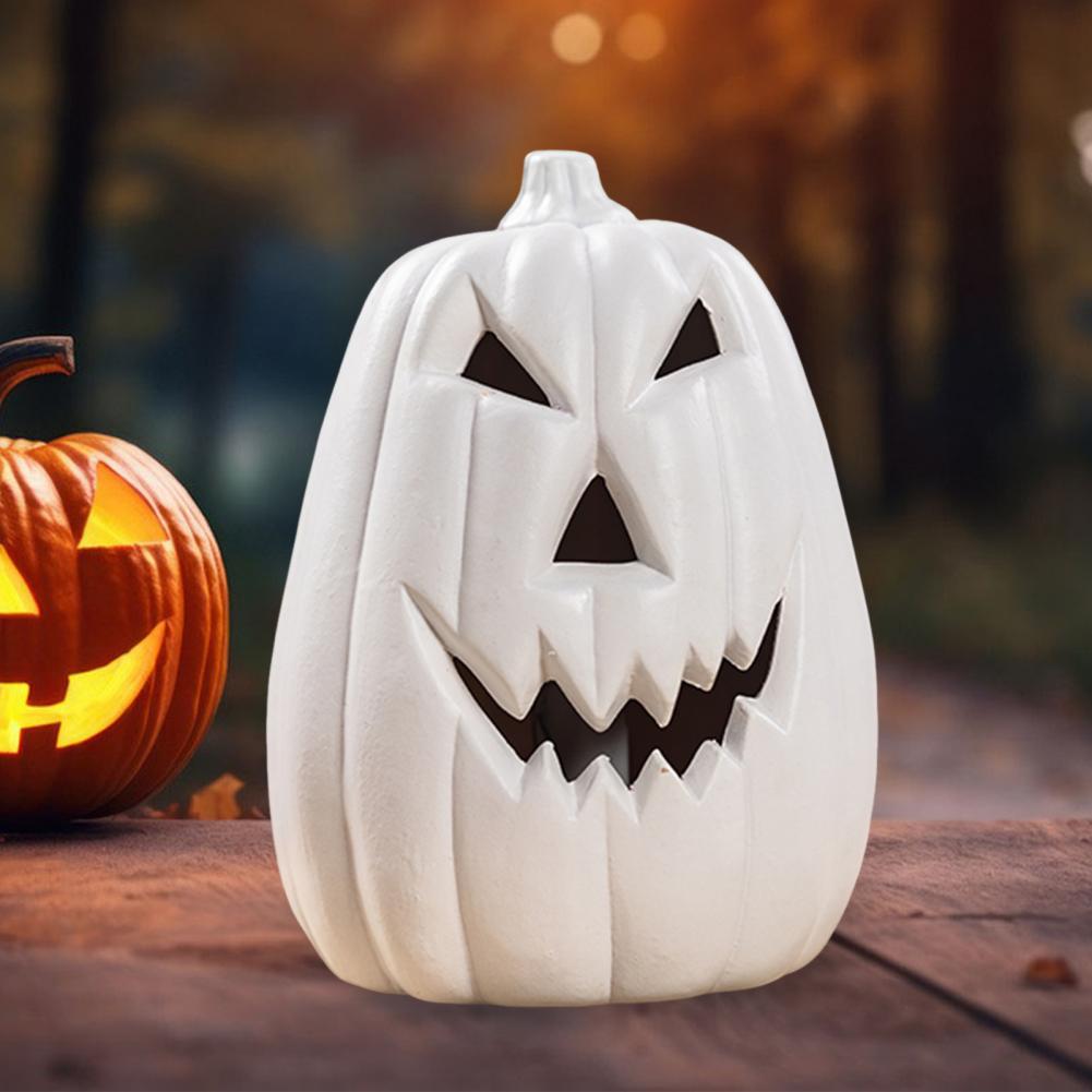 Halloween Pumpkin Lantern Festive Halloween Decoration Led Pumpkin Statue Handmade Lantern Set for Halloween Home Decor