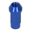 20pcs Wheel Lug Nuts M14x1.5 Thread 2in Height 7075-T6 Aluminum Thru Hole Locking Lug NutsBlue