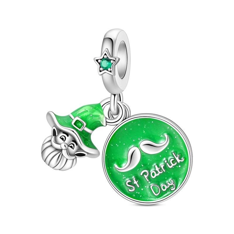 Green Lucky Tree Of Life Charm Charm Charm Beaded Diy Jewelry Bracelet Necklace Accessories