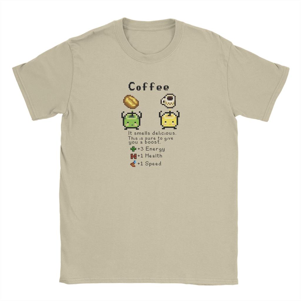 Kaffee Junimos S-Stardew V-Valley Spiel T-Shirt Strand Baumwoll-T-Shirts für Männer Mode T-Shirt Kurze Ärmel Y2K Retro Tops