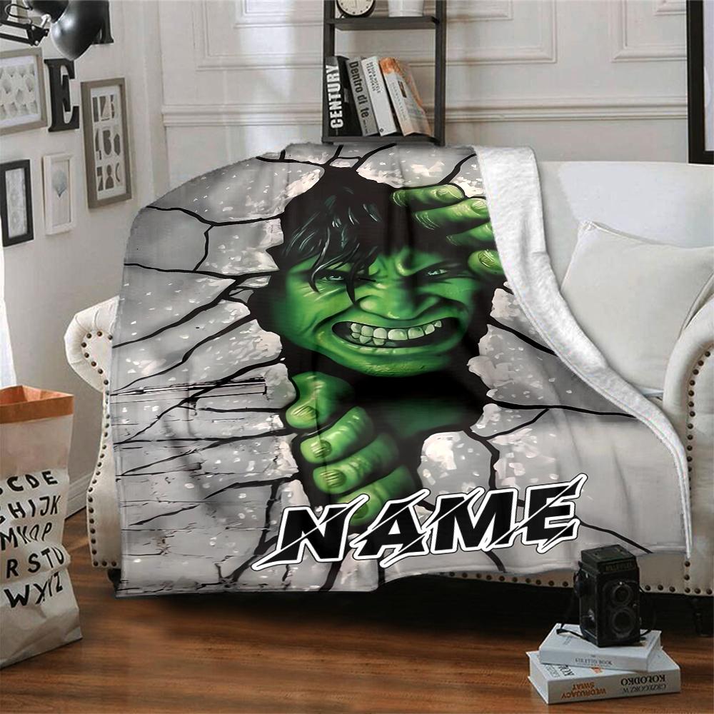 Custom Name Deadpool Movie Poster blanket for Couch & Bed, Plush Cozy Fuzzy Blanket Super Soft & Warm Blankets for Fall and Winter. 090819