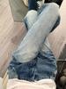 2024 Retro Low-Waist Flare Jeans: Slimming, Loose, Wide-Leg Women's Pants for Autumn/Winter