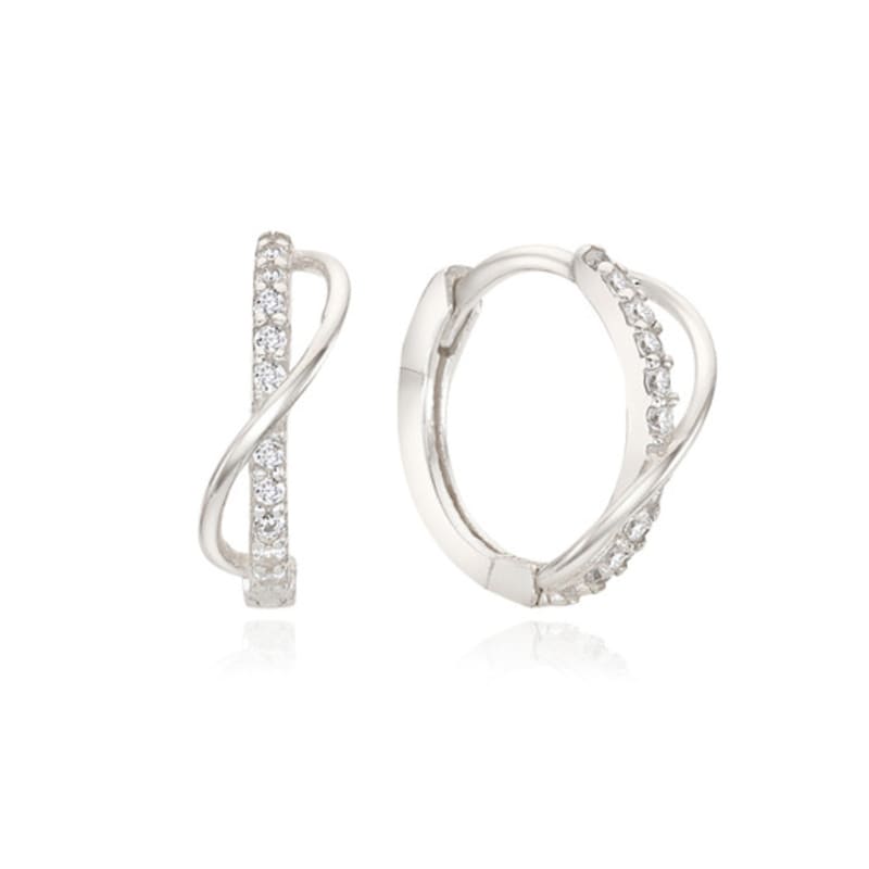 

ENGBROX moire cubic earring silver