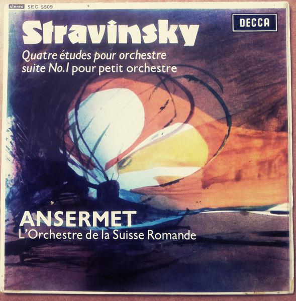 

7inch Record IGOR STRAVINSKY, ERNEST ANSERMET, L - Quatre Etudes Pour Orchestre / Suit SEC5509 DECCA 1963 UK Classical Used