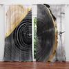 2-Panels Simplicity   Light Luxury   Golden Rin Printed Curtains   Half Blackout Suitable for Artistic Home Decorative Curtains