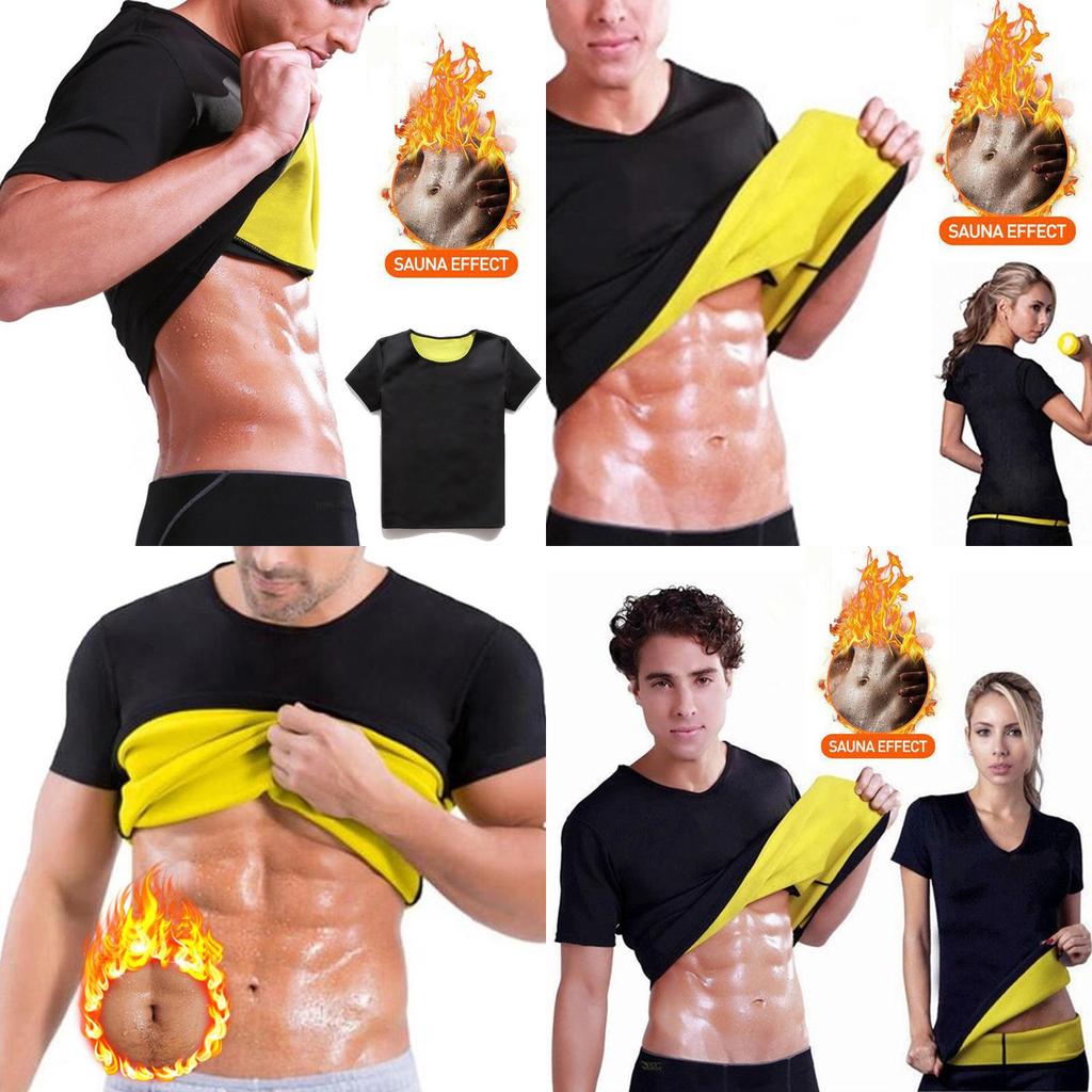 Mens Gym Neoprene Vest Sauna Tshirt Body Shaper For Slimming And Postpartum Recovery