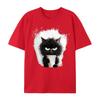Women's T Shirt Tee Cat Daily Weekend Black Print Short Sleeve Fashion Funny Round Neck Regular Fit Summer