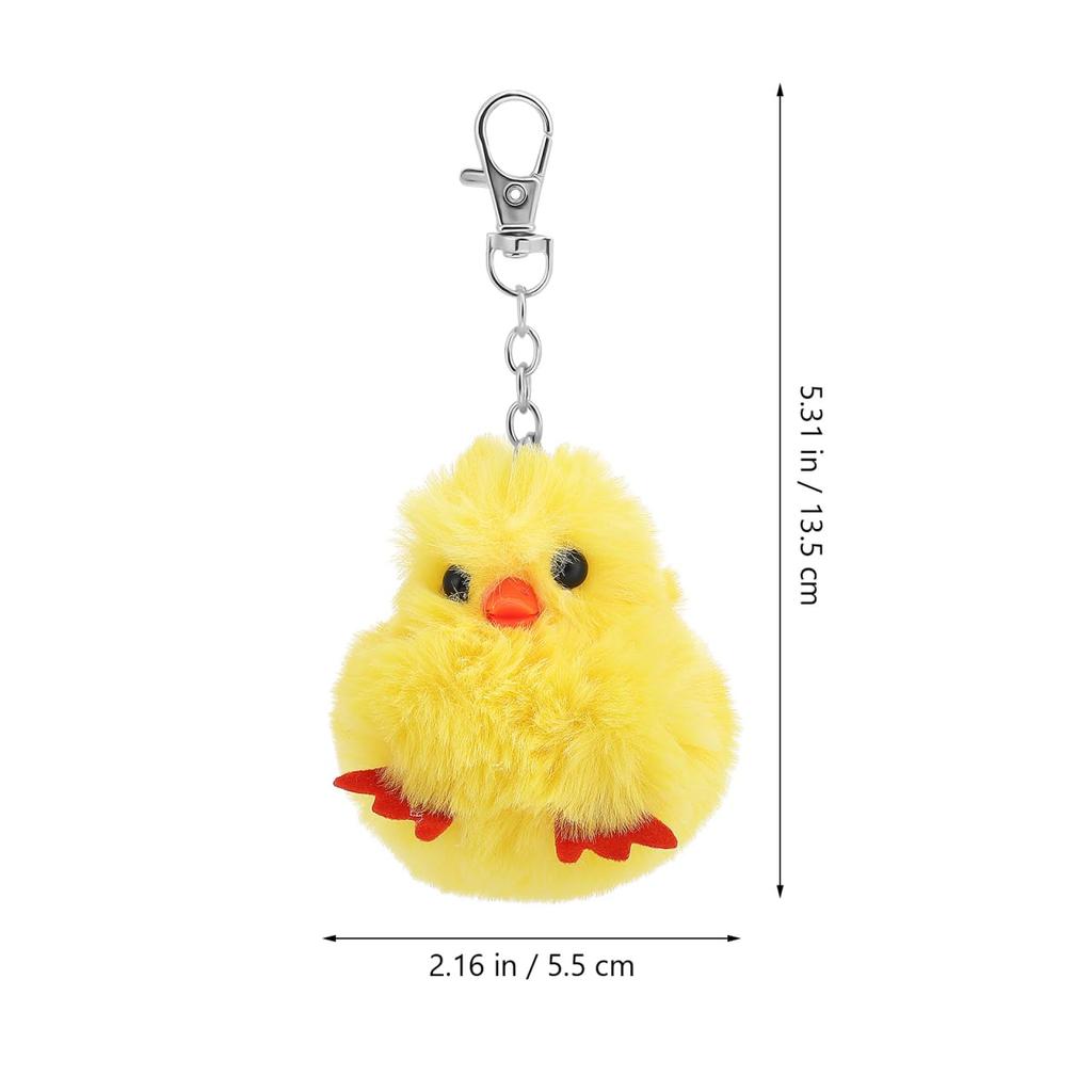 CALLARON Duck Plush Keychains, Set of 10, Cute Bag Pendants for High School Students, Perfect for Graduations, Entrance Ceremonies, and Birthdays