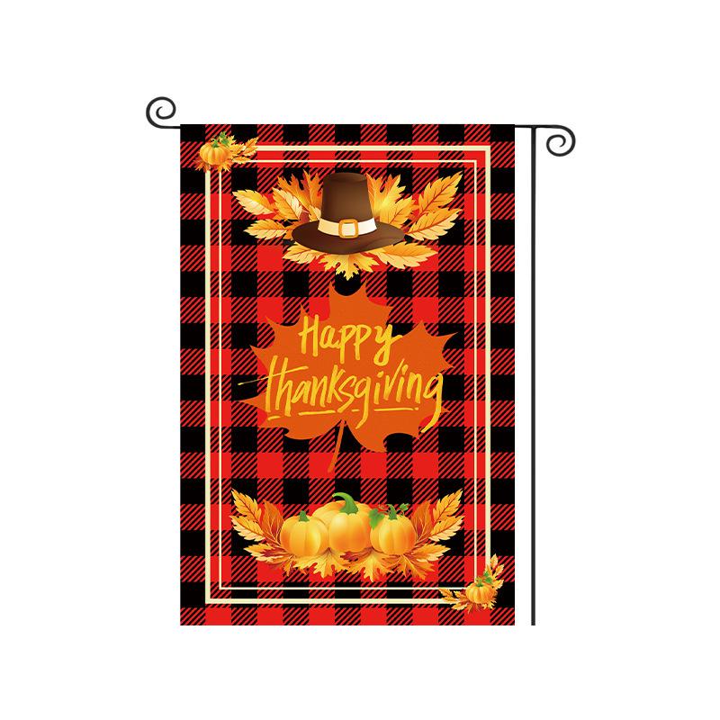 Thanksgiving Pumpkin Harvest Garden Flag for Outdoor Autumn Decor