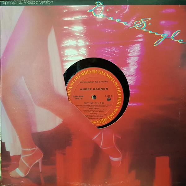 

12inch Record ANDR GAGNON Septieme Ciel DJPFC80063 Columbia 1981 Canada Jazz Used