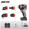 21V 2.0Ah Brushless Lithium-ion Cordless Electric Screwdriver Handheld Universal Electric Screwdriver with 4 Types of Chucks