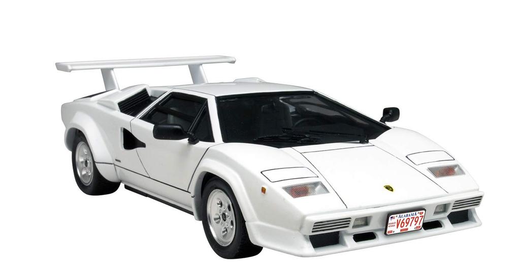 Lamborghini Countach LP5000 Quattrovalvole Plate Japanese Version Plastic Model PIT001SP Platz/Italeri 1/24 w/Number