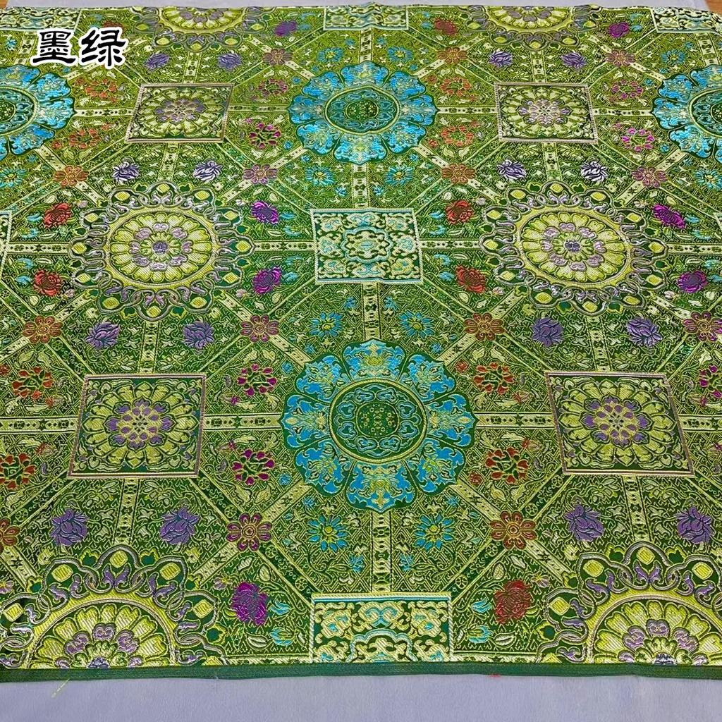 Jacquard Brocade Fabric Damask Chinese Style Cheongsam Mongolian Robe Tibetan Robe Buddhist Costumes DIY Handmade