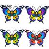 Rustproof Metal Wall Art Butterfly Decor for Garden Yard Patio, Large Iron Patio Decorations Hanging Sculpture, Outdoor Fence Farmhouse Decorative