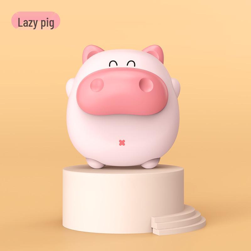 USB Rechargeable Cute Little Pig Hand Warmer - Portable and Customizable for Winter Warmth