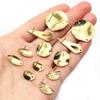 20pcs Irregular Polygonal Geometric Earring Stud Posts Stainless Steel Gold DIY Earrings Jewelry Making Accessories Findings