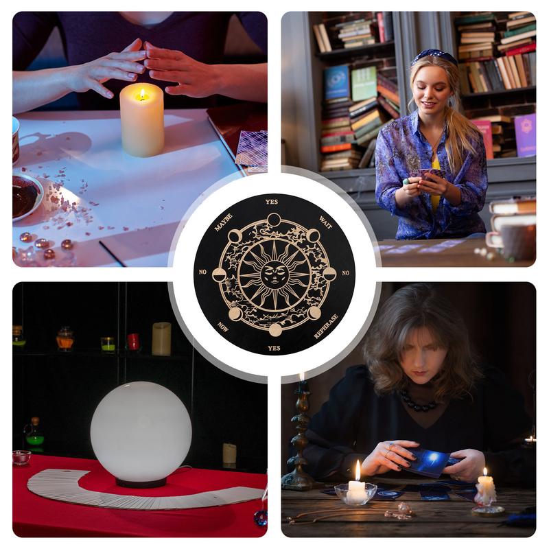 Pendulum Board For Divination Star Pendulum Board Dowsing Divination Moon Star Divination Healing Meditation Board Ornaments