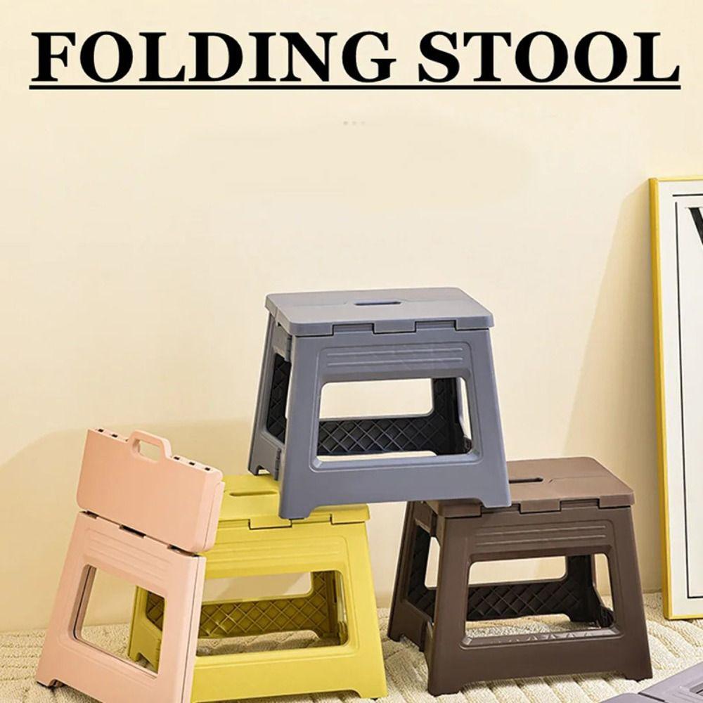 with Handle Folding Step Stool Thickened Small Bench Portable Foldable Stool Kid