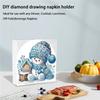 Christmas Acrylic Napkin Holder Diamond Painting Kit DIY 5D Diamond Art Painting Towel Holder Kit Christmas Decorations