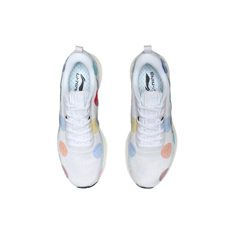 Li Ning Red Hare 4 V2 Cushioning Slip Resistant Low Top Running Shoes Women's Blue White ARMQ012-2