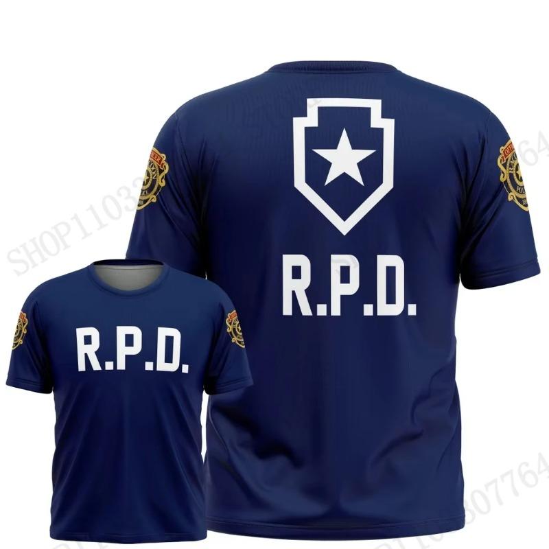 Anime Hra Resident Evil 3D Tisk Tričko Pánské Dámské Módní Ležérní Tričko s Krátkým Rukávem Dětská Vrchní Trička Písmeno Camiseta hombre