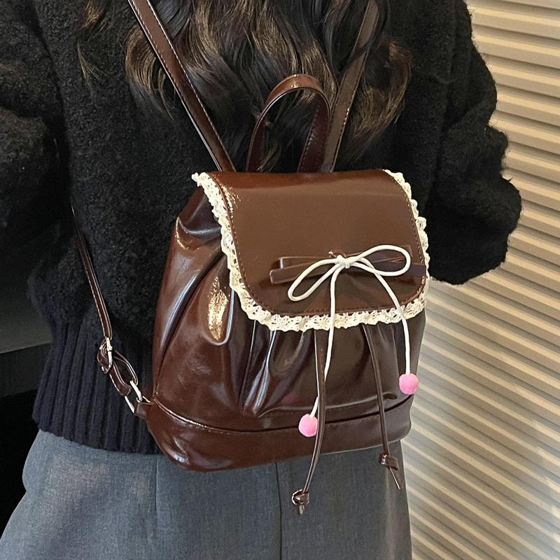 Schoolbag Premium sense backpack Women's travel lightweight schoolbag ins niche backpack 1011 new summer retro commuter backpack