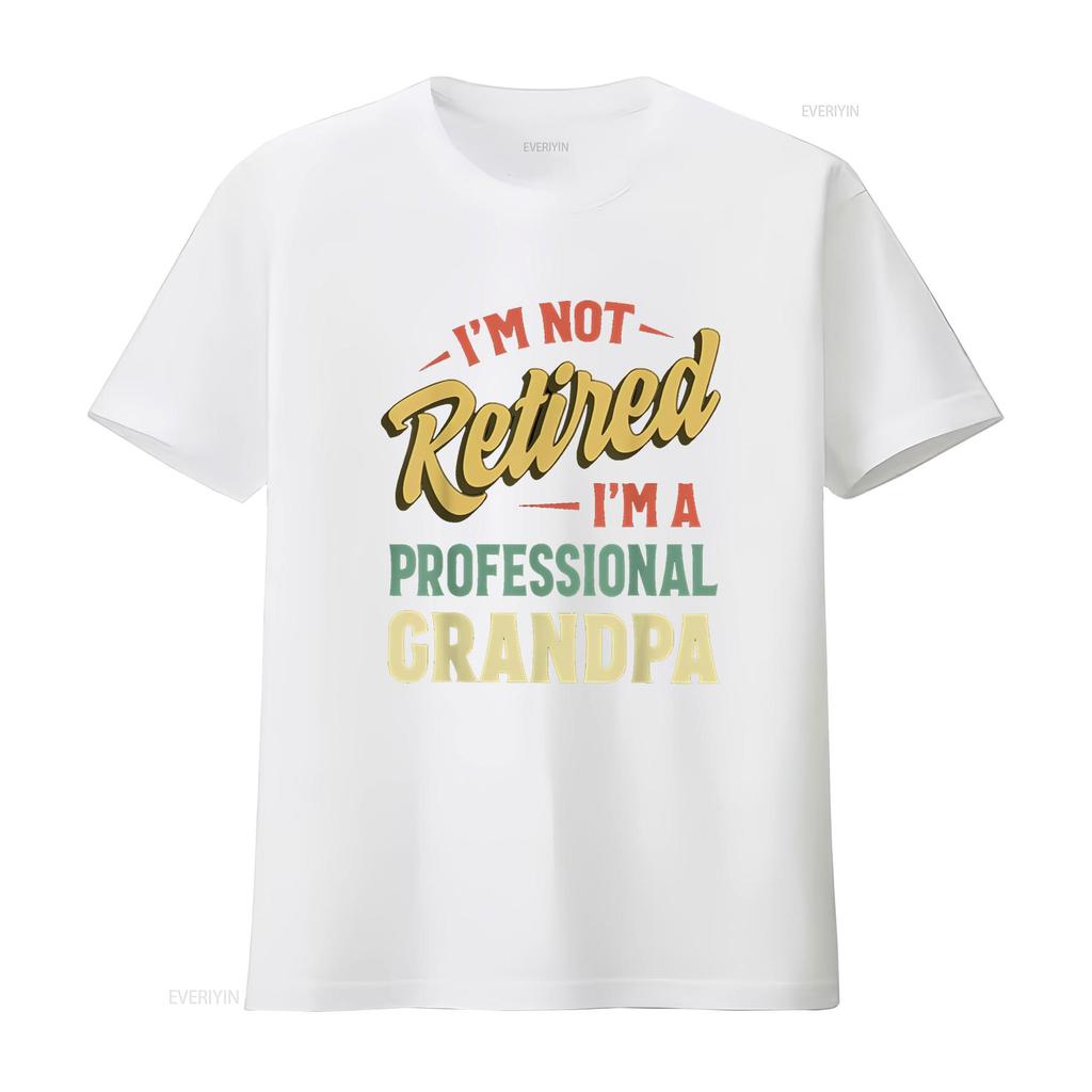 Grandpa T Shirt For Men Funny Fathers Day Retired vintage Washed Stylish designer clothes Slightly Casual Comfortable