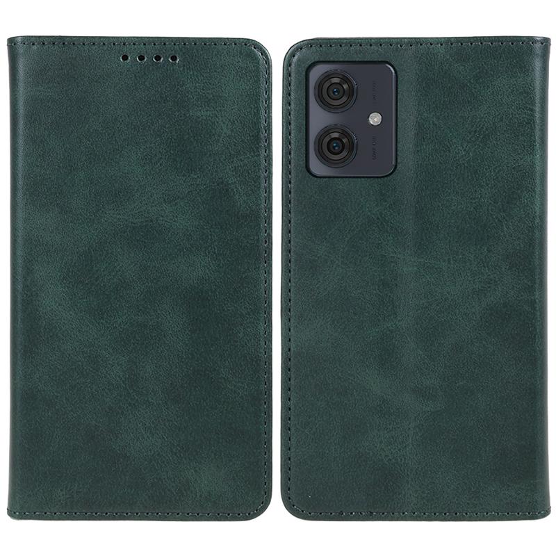 For Motorola Moto G54 5G Case Calf Texture PU Leather Shell Drop-proof Wallet Stand Phone Cover