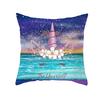 Time Cartoon Home Decor Pillow Purple Unicorn Pillowcase Rainbow Sunrise Sofa Cushion Cover