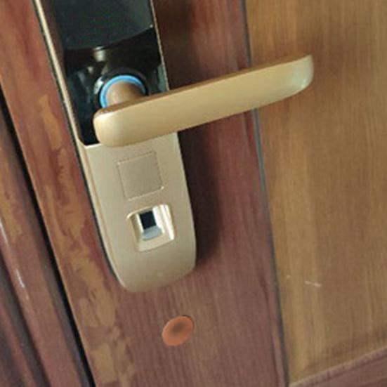 Door Hole Cover Plate Rustproof Corrosion Resistant Easy Installation Round Door Hole Filler Plate Home Security