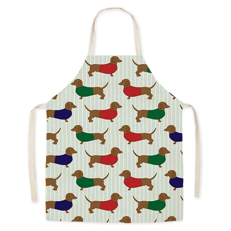 Dog flower pattern For home and kitchen Apron for children House cleaning kids apron alpaca barista goods for home kitchen apron