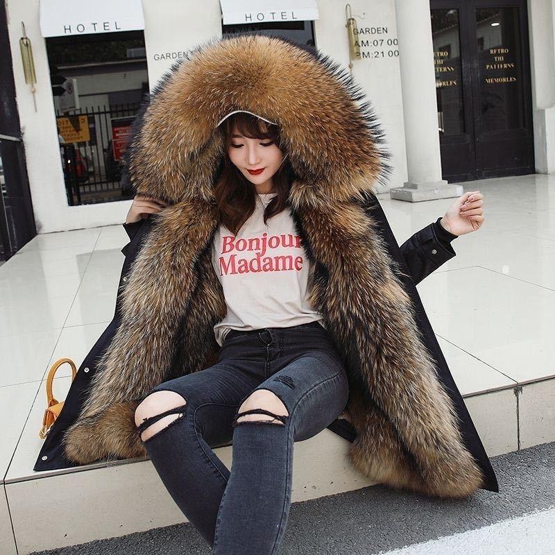 Winterkuchen überwindet Herren- und Damen-Mittel- und Langarm-Kunstpelzjacke Outdoor kältebeständige wasserdichte Jacke
