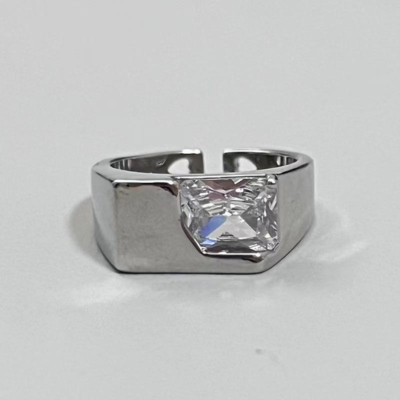 Cute Y2k Star Open Ring for Women Creative Vintage Silver Adjustable Rings Couple jewelry gift