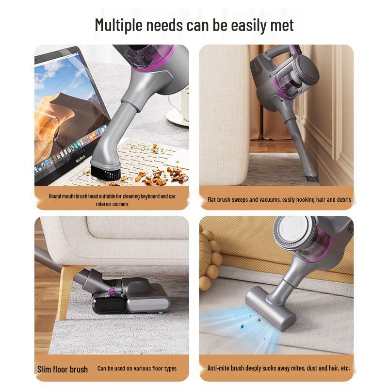 Wireless Handheld Vacuum Cleaner - Powerful Suction for Carpets & Desktops