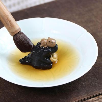 Clay Tea Pet Crocodile Statue Handmade Craft Feng Shui Ornament Zisha Decorative Animal Figurine for