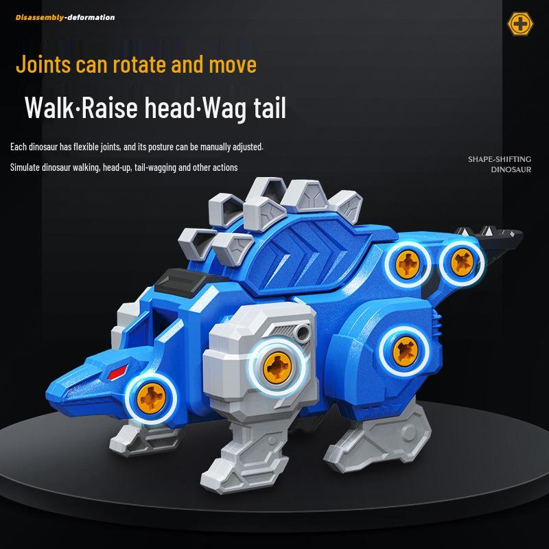 Electric Dinosaur Model: Kids' Educational Assembly & Disassembly Toy