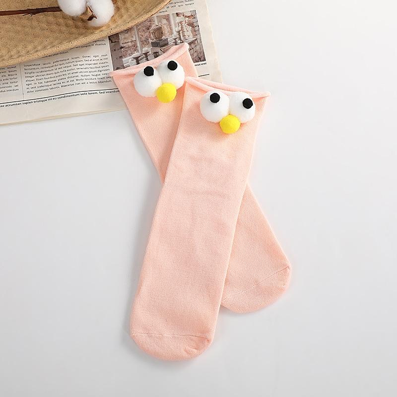 

Детская мода Большие глаза Детские носки Милые мультяшные детские конфетные чулки и носки Милые носки для мальчиков и девочек Детские носки Аксессуары светло-розовый