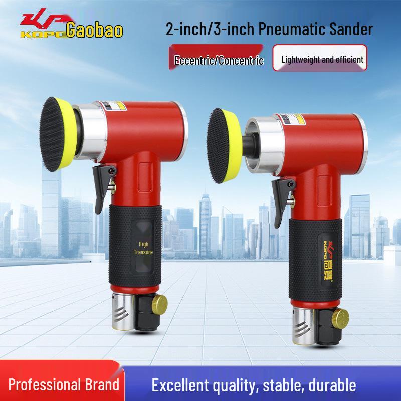 Gaobao Bent Shaft Pneumatic Sander & Polisher (2" & 3") - Air Powered Orbital Waxer & Grinder