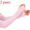 2 Pairs Arm Sleeves Compression UV Protection Cooling Sun Sleeves Tattoo Cover Up Basketball Arm Sleeves Football