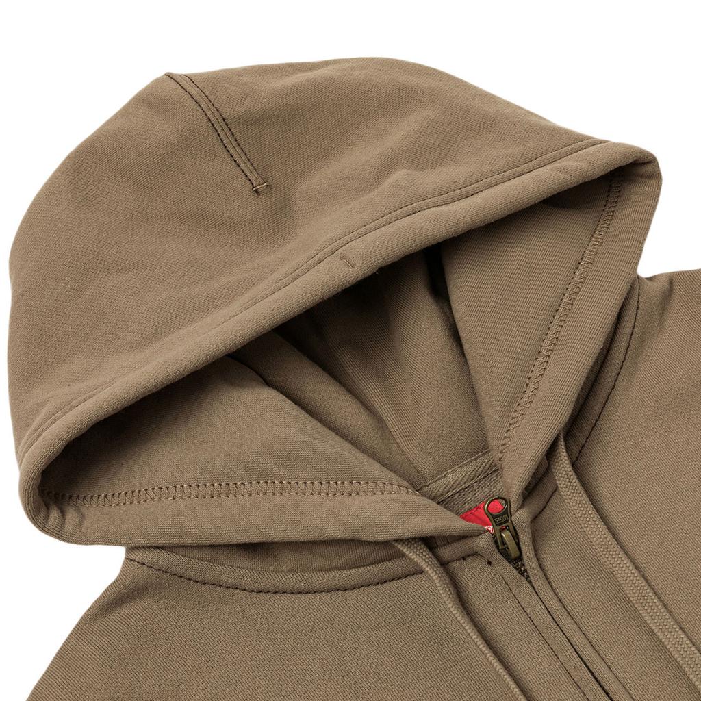 Vans Hooded Zipper Casual Comfortable Sweatshirt Unisex Sweatshirt Walnut VN000M081NU