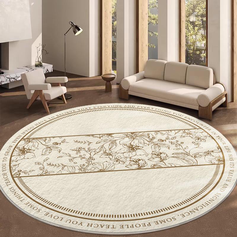 Circular Carpet Home Tea Table Mat Bedside Non Slip Foot Mat Study Chair Hanging Computer Chair Floor Mat