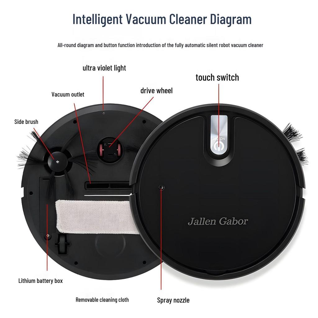 Smart Auto-Charging Sweeping Robot Vacuum Cleaner for Home