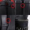 Christian Louboutin Explorer funk Backpack Daypack Studs black leather mens Used