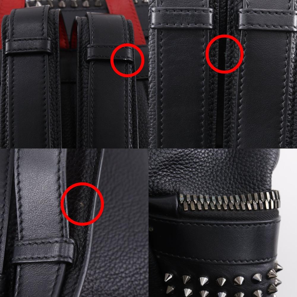 Christian Louboutin Explorer funk Backpack Daypack Studs black leather mens Used