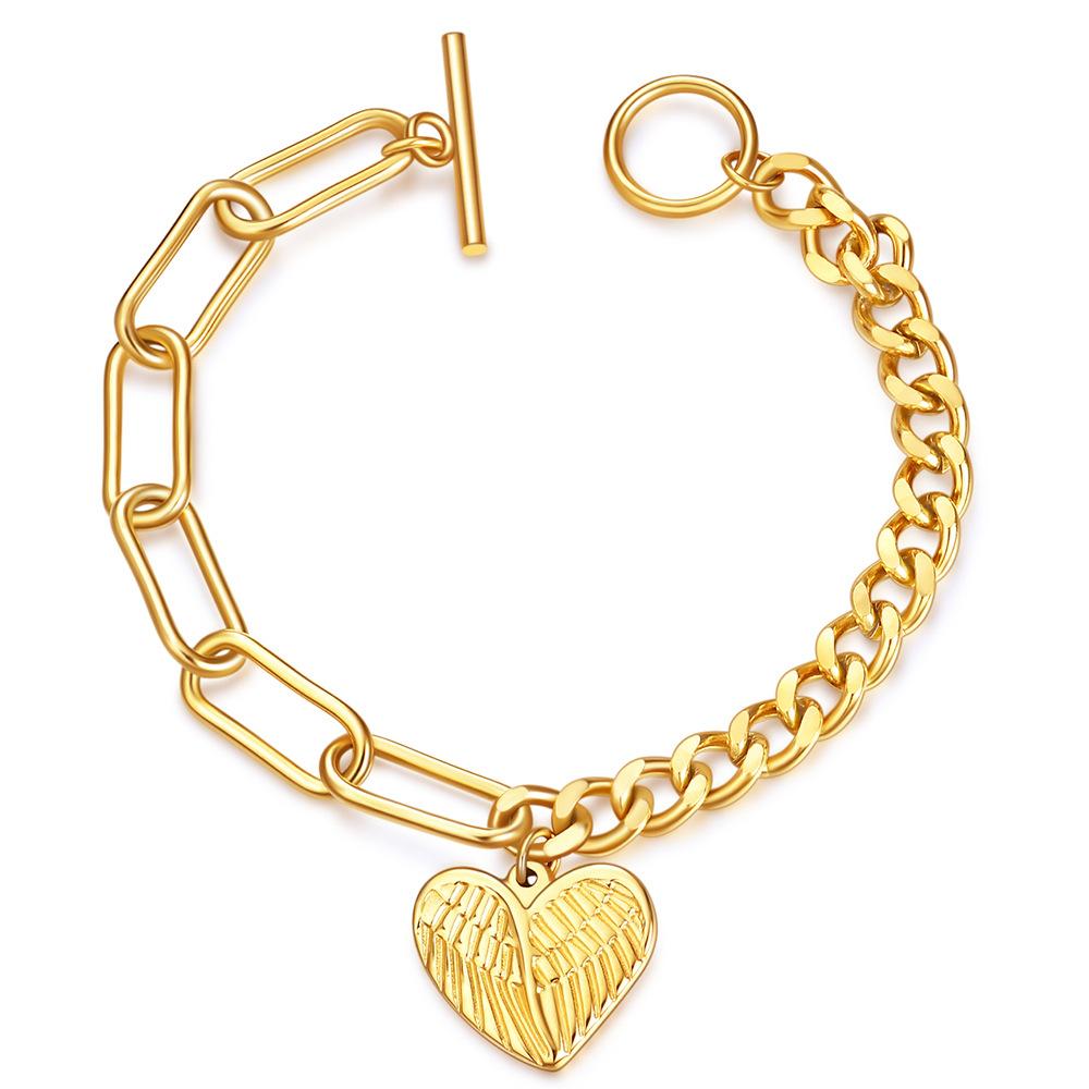 Trendy Men's and Women's Fashion Personalized Ot Chain Titanium Steel Bracelet