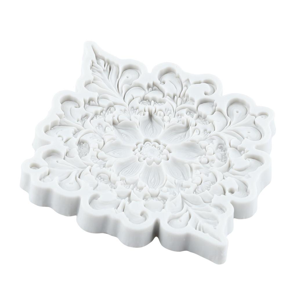 Baroque Silicone Molds Curlicues Scroll Border Lace Fondant Mold Cake Decorating Tools Cupcake Topper Chocolate Candy Craft Gum Paste Polymer Clay