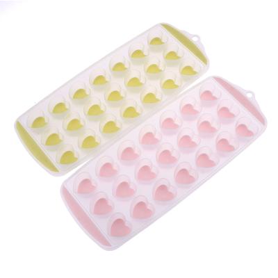 21 Holes Love Heart Shape Silicone Ice Cube Tray Diy Chocolate Fondant Mould Ice Cube Jelly Kitchen Baking Tool