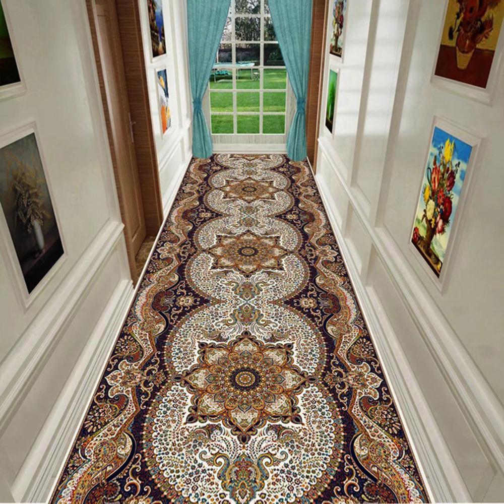 

Перський розкішний довгий килим для коридору Декор для дому Богемний коридор Декор для сходів Готельний килимок-доріжка для проходу Килимок протиковзкий для кухонного проходу 40x60cm