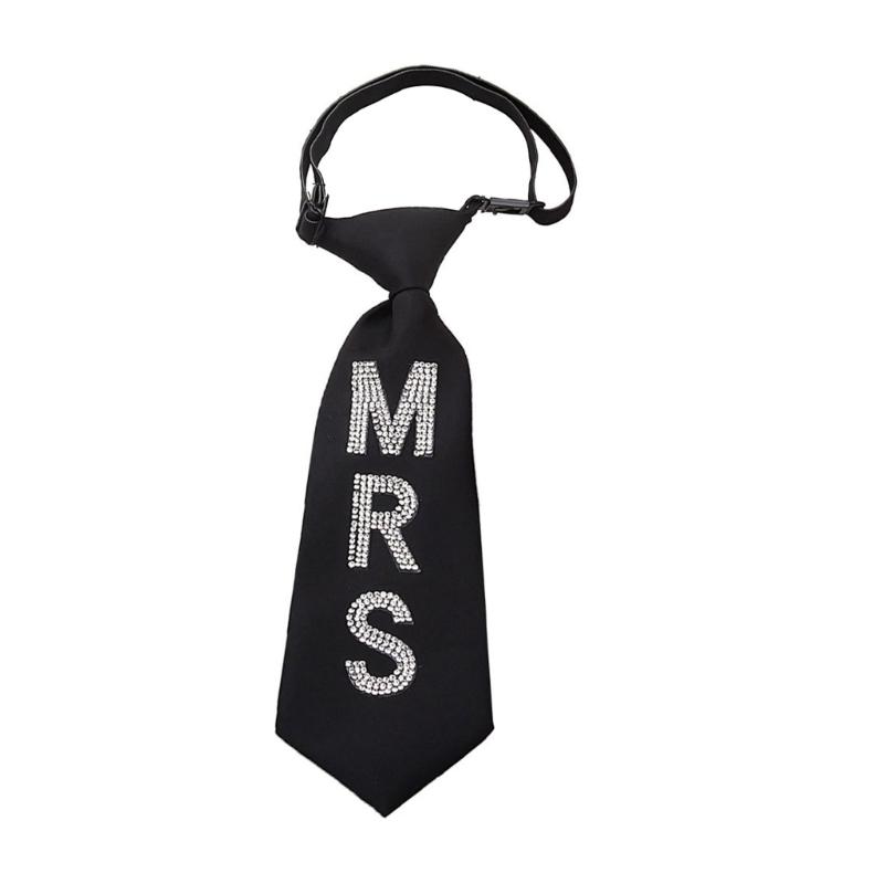 

Блестящий галстук-бабочка с готовым узлом, украшенный буквами MR MRS и стразами, для мужчин и женщин, на свадьбы, фестивали, диско-вечеринки