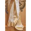 RSINC Women's Banarasi Patola Silk Blend Saree with Blouse Piece Colour White B099NWXGD9